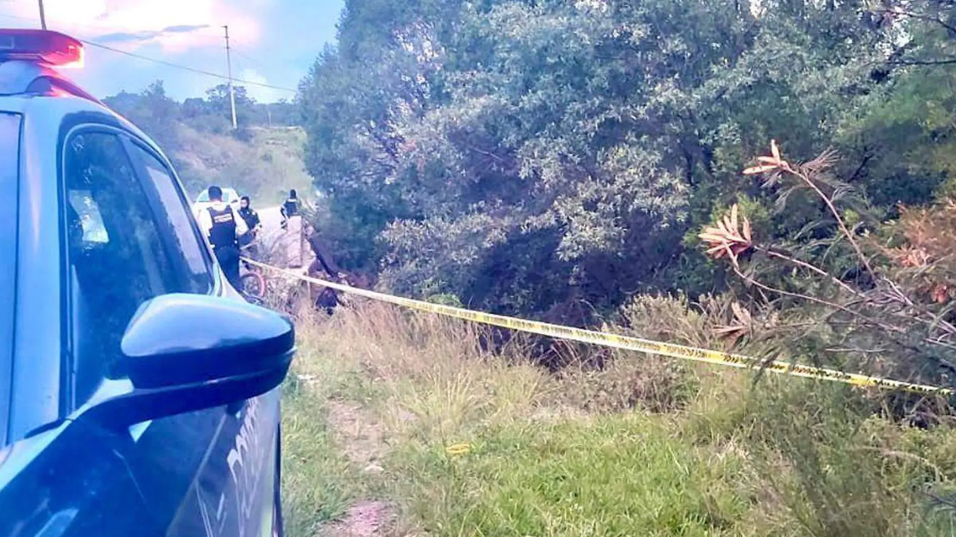 accidente de ciclista en barranca